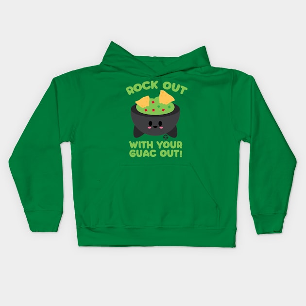 GUAC OUT Kids Hoodie by toddgoldmanart